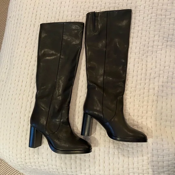 Anthropologie Black Heeled Boots - Picture 2 of 3